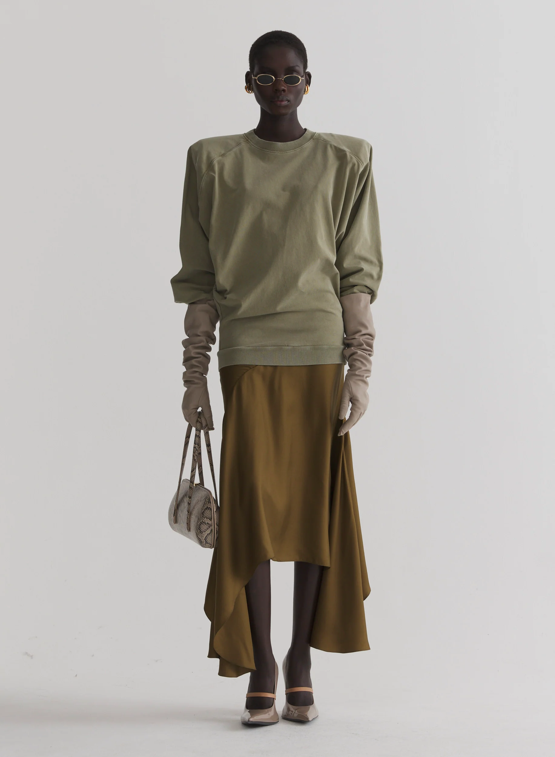 kaki bat long sleeve t-shirt - Image 2