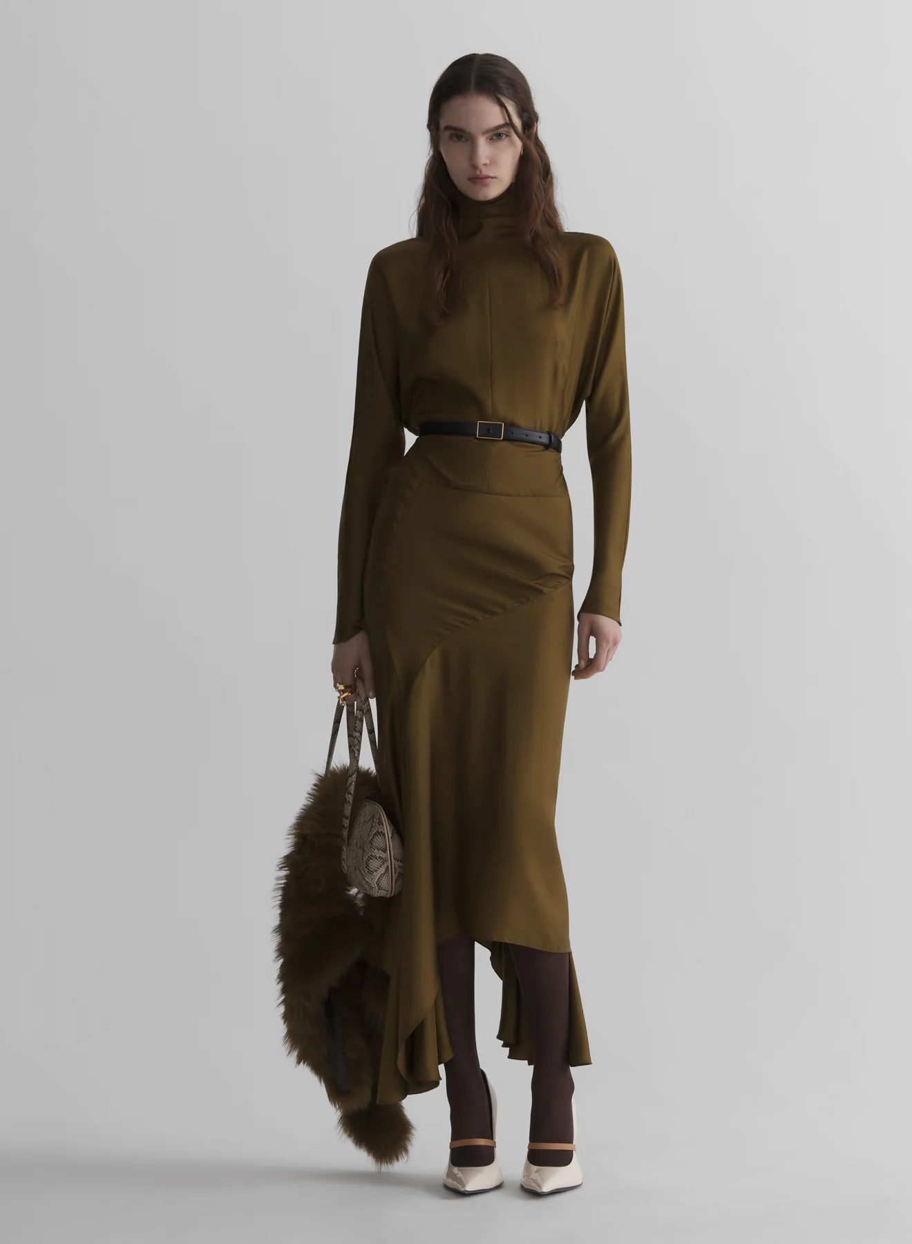 kaki bat sleeves top - Image 2