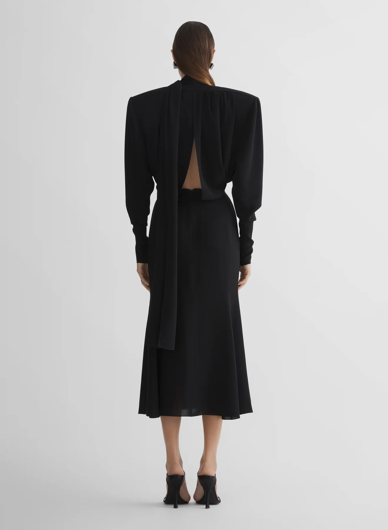 black scarf power dress - Image 4