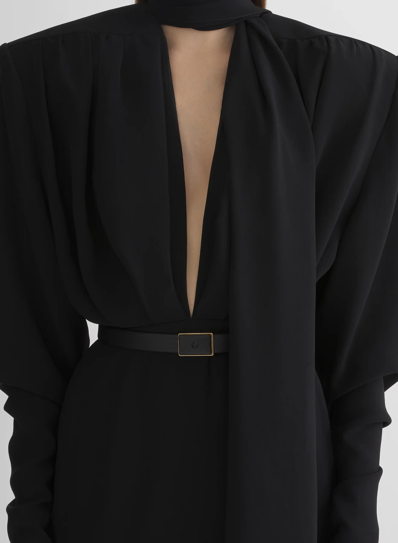 black scarf power dress - Image 5