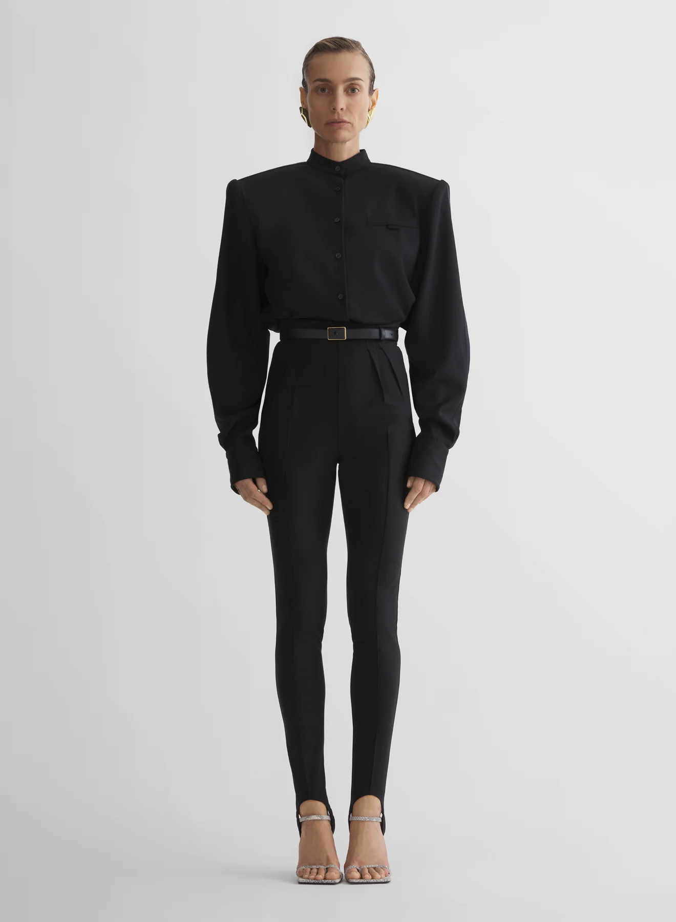 black tuxedo shirt - Image 2