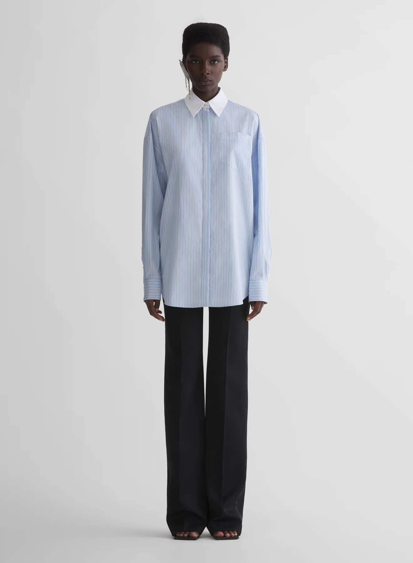 blue masculine shirt - Image 3
