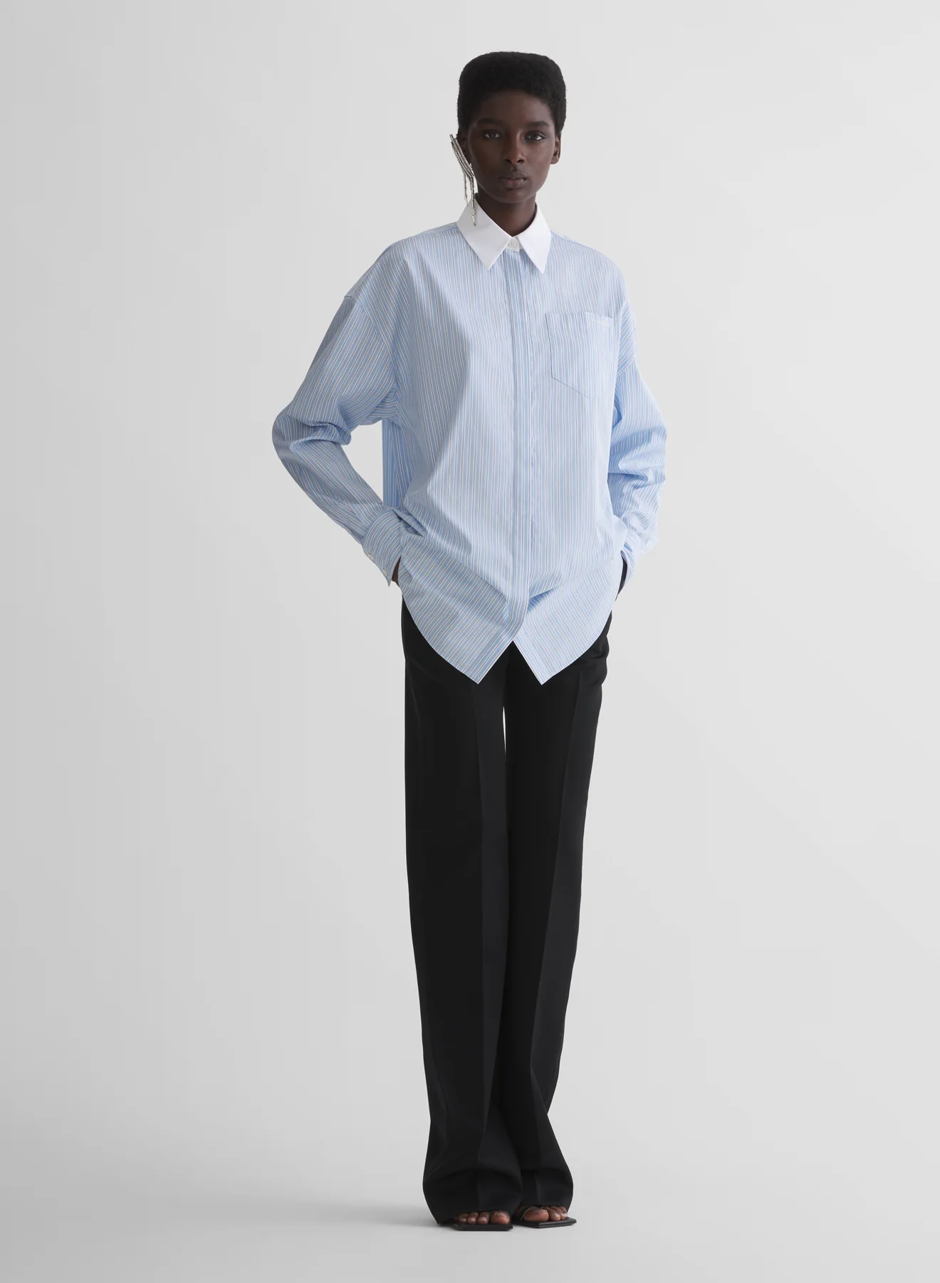 blue masculine shirt - Image 4