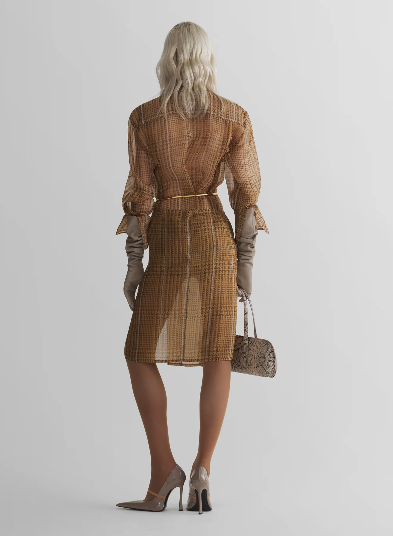 sheer organza shirt - Image 4