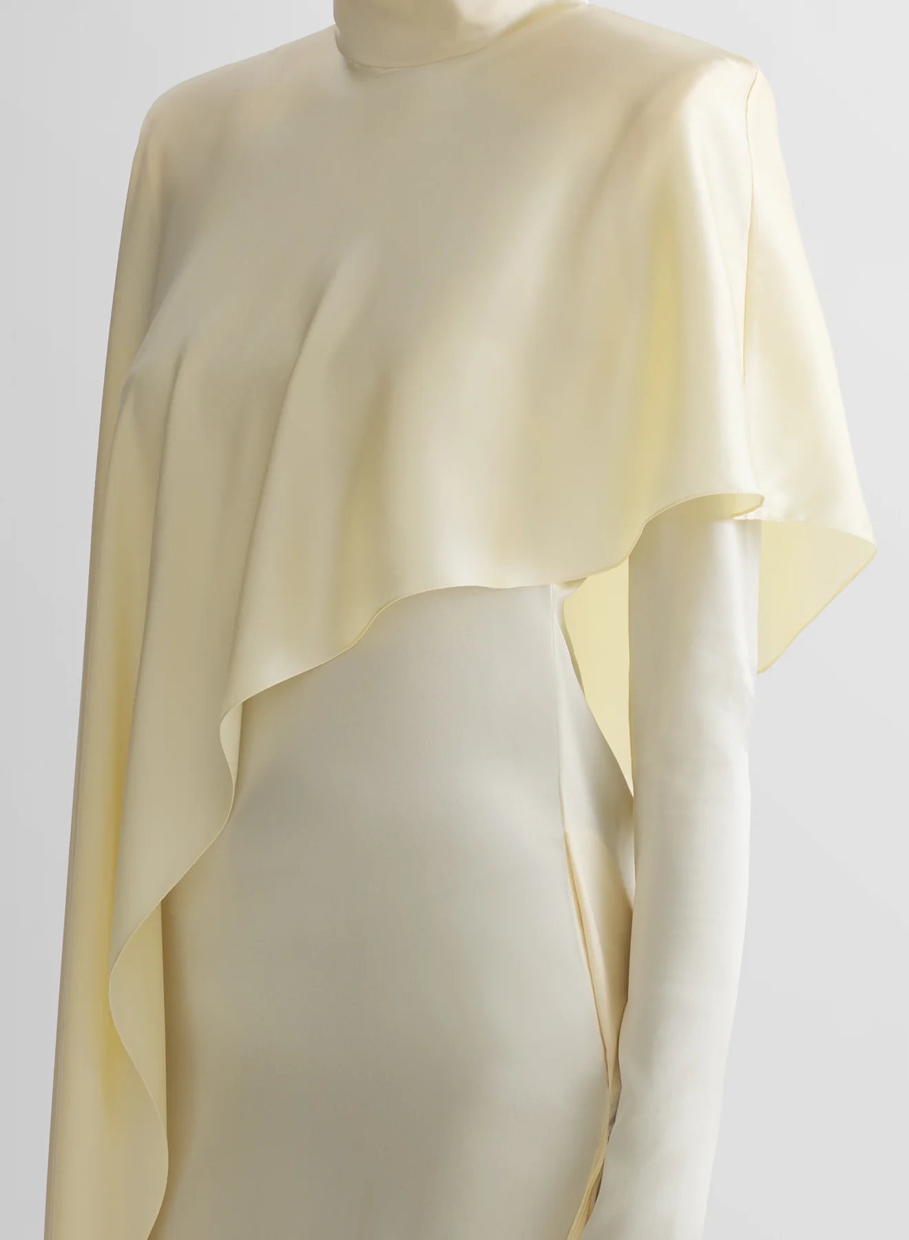 butter yellow cascade dress - Image 4