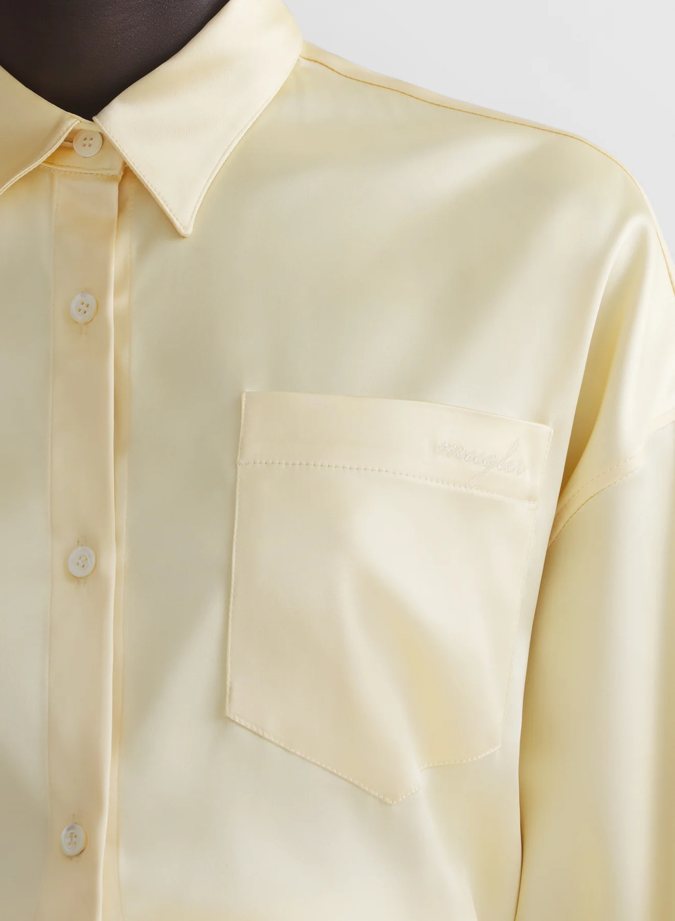 butter yellow shirt dress - Image 4