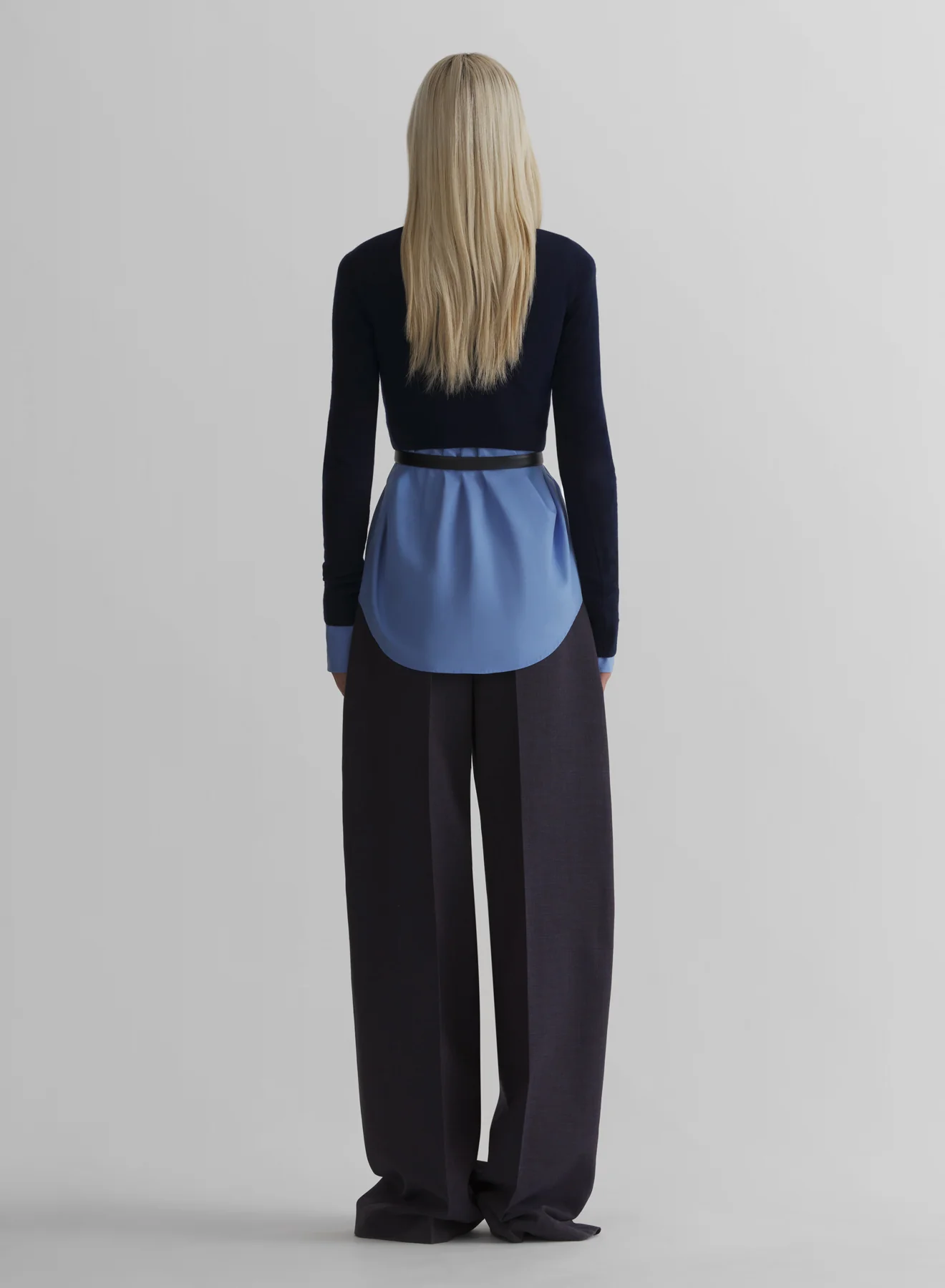 ink cashmere cropped polo - Image 4