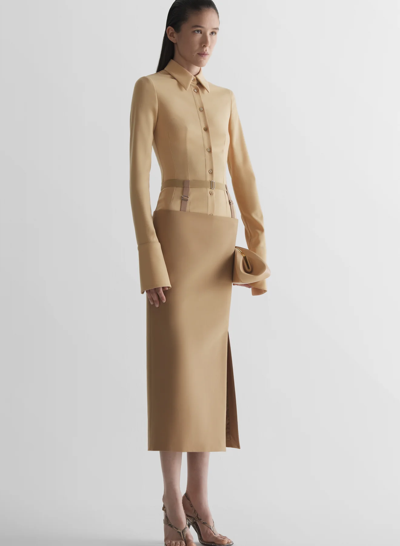 Beige Fitted shirt - Image 3