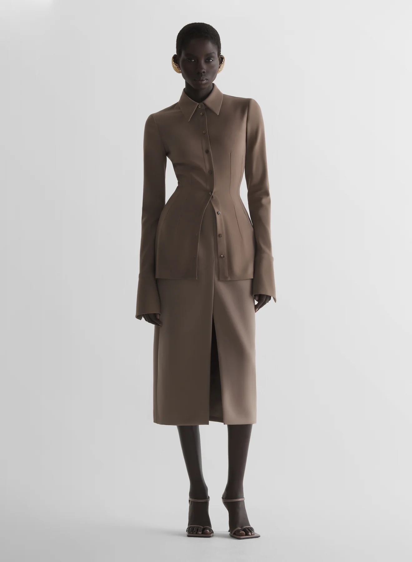 Brown Fitted shirt - Image 2