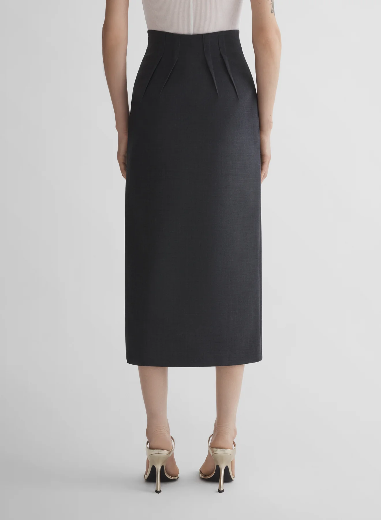 grey pencil skirt - Image 3