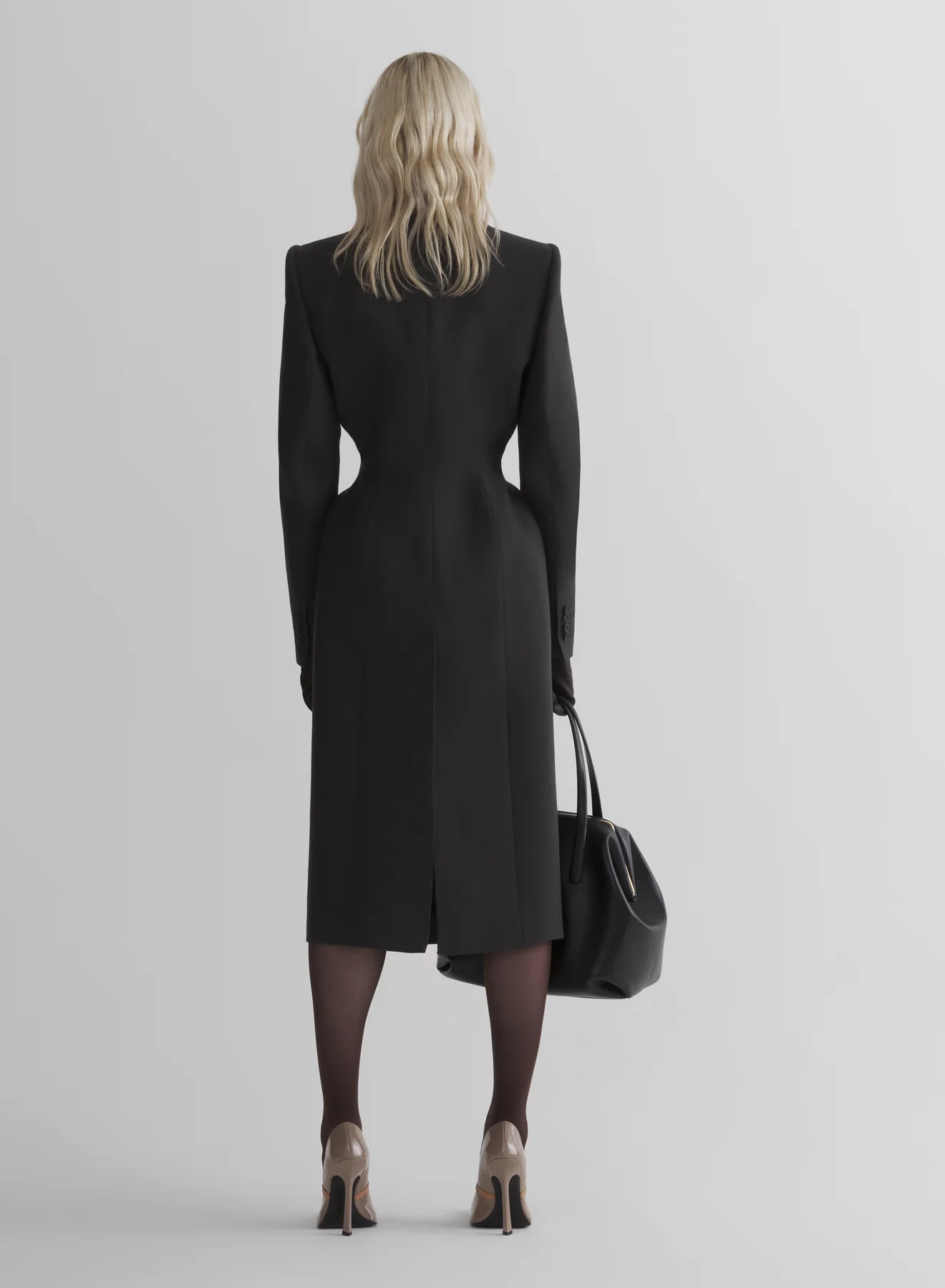 anthracite hourglass coat - Image 4