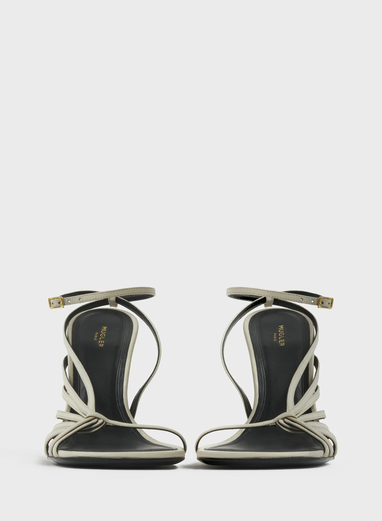 Milk knotted t-strap sandals 105 - Image 3