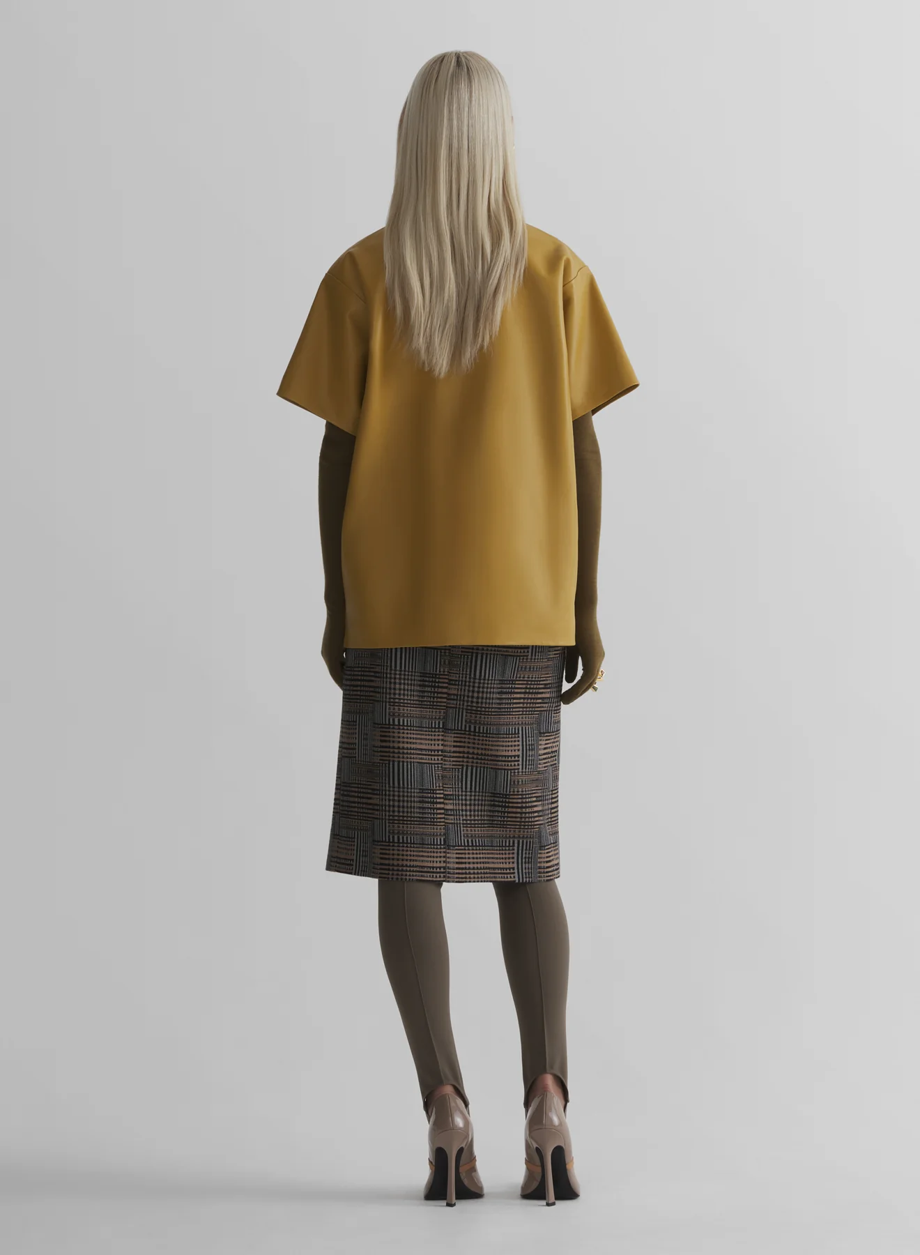 mustard leather polo - Image 4