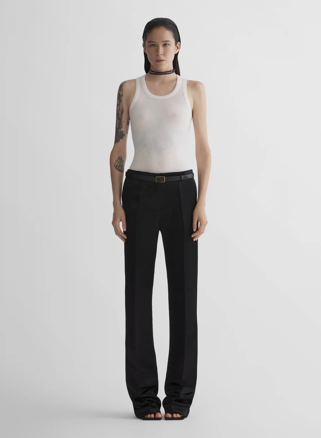 off-white ribbed tank top - Image 2