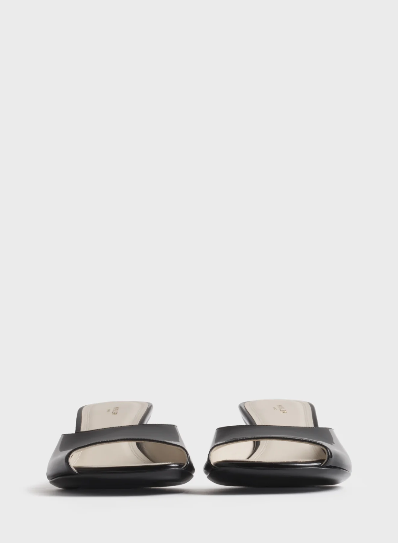 Black peep-toe mules 45 - Image 3