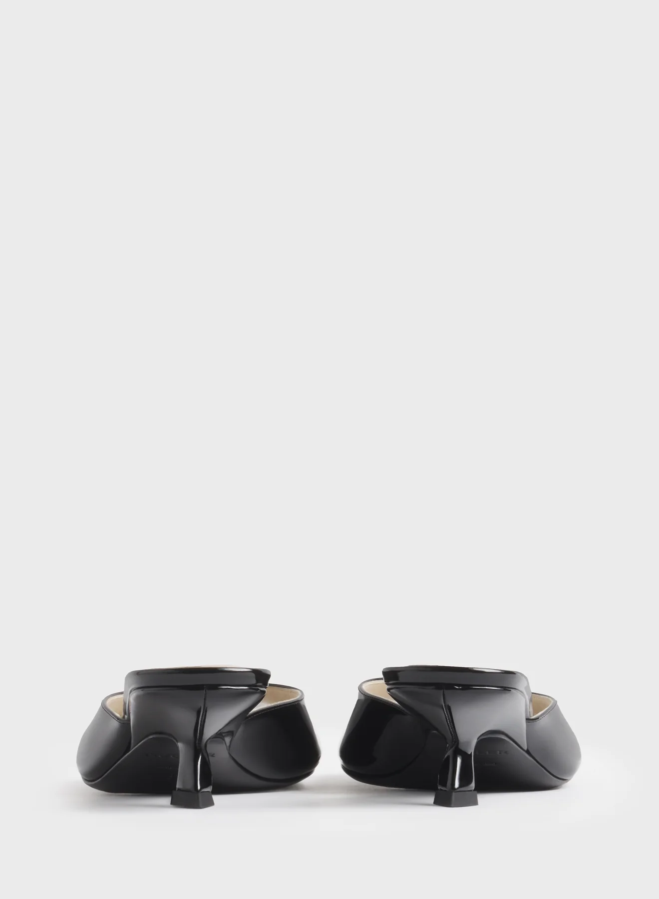 Black peep-toe mules 45 - Image 4