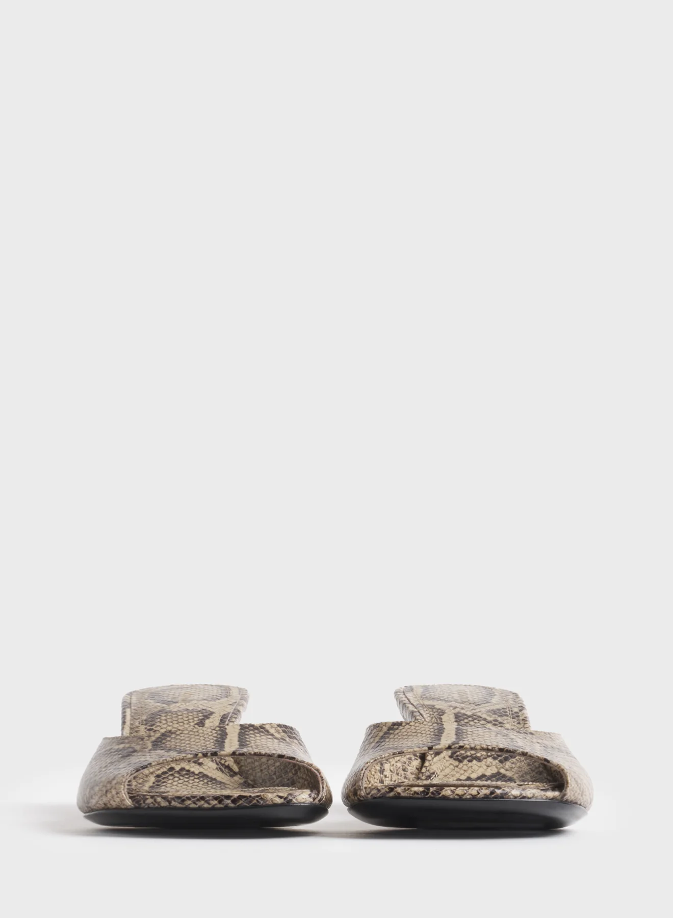 Faux python peep-toe mules 45 - Image 3