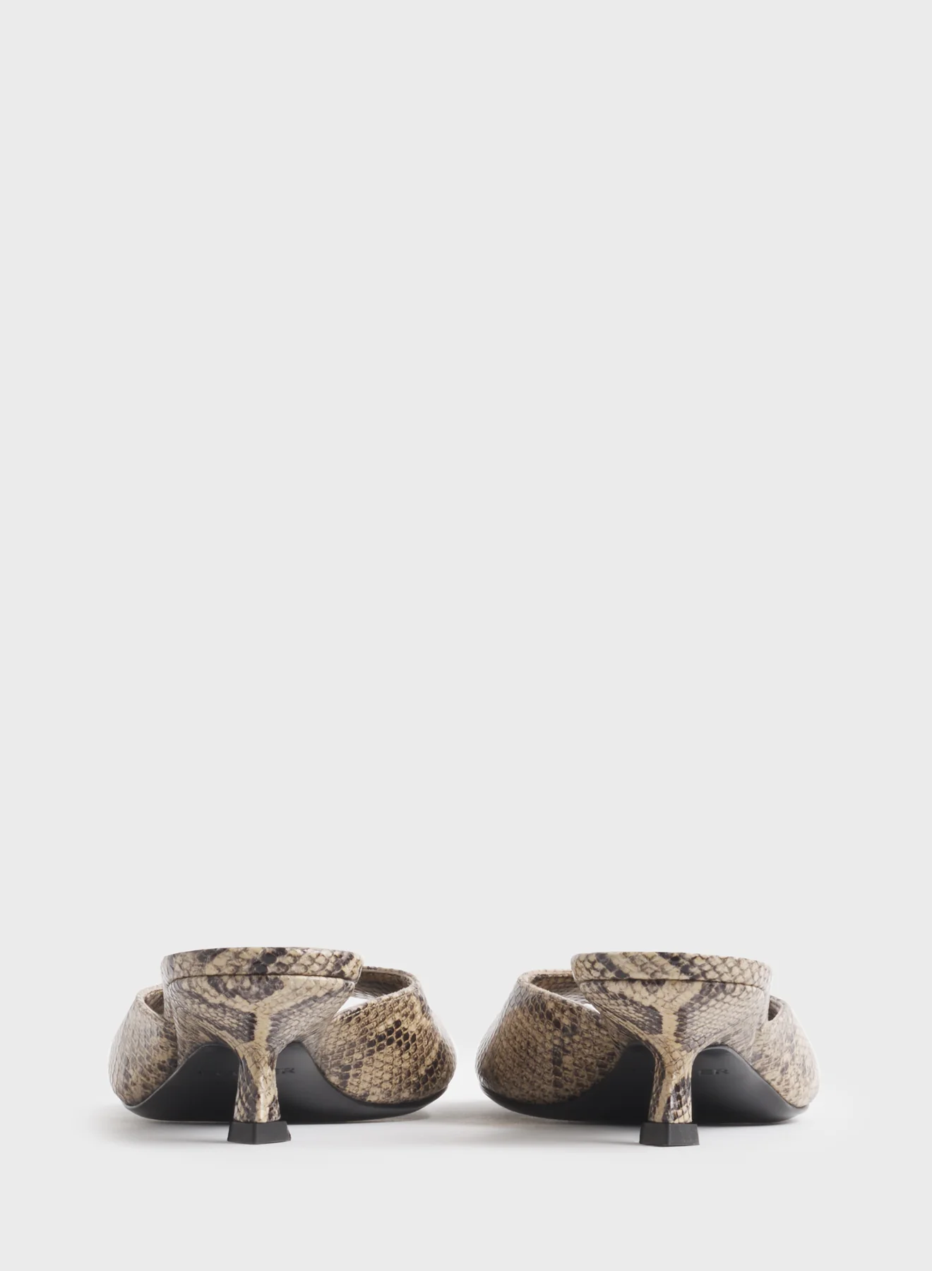 Faux python peep-toe mules 45 - Image 4
