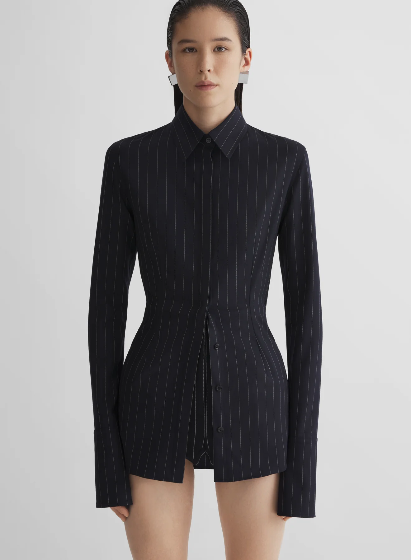 pinstripe fitted shirt - Image 5