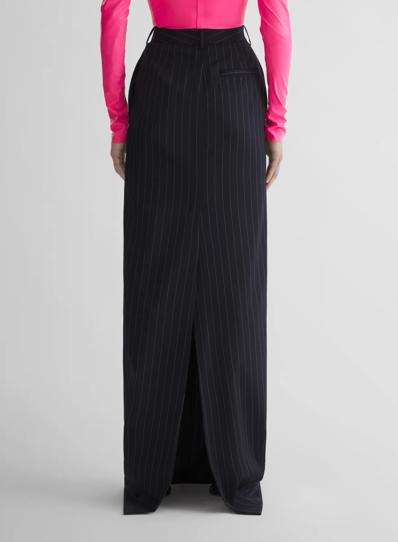 pinstripe tailored long skirt - Image 4
