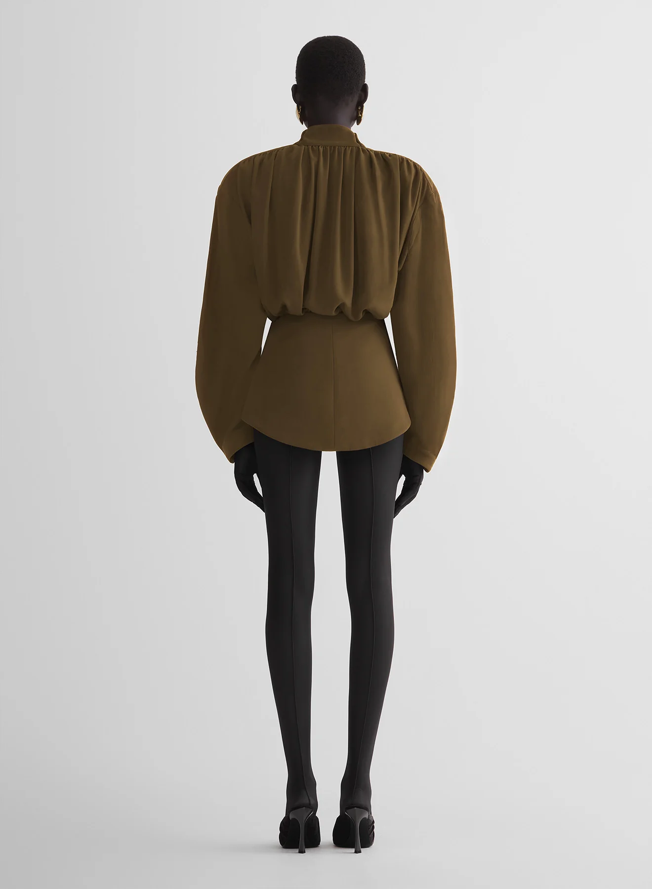re/edit hiver russe khaki blouse - Image 4