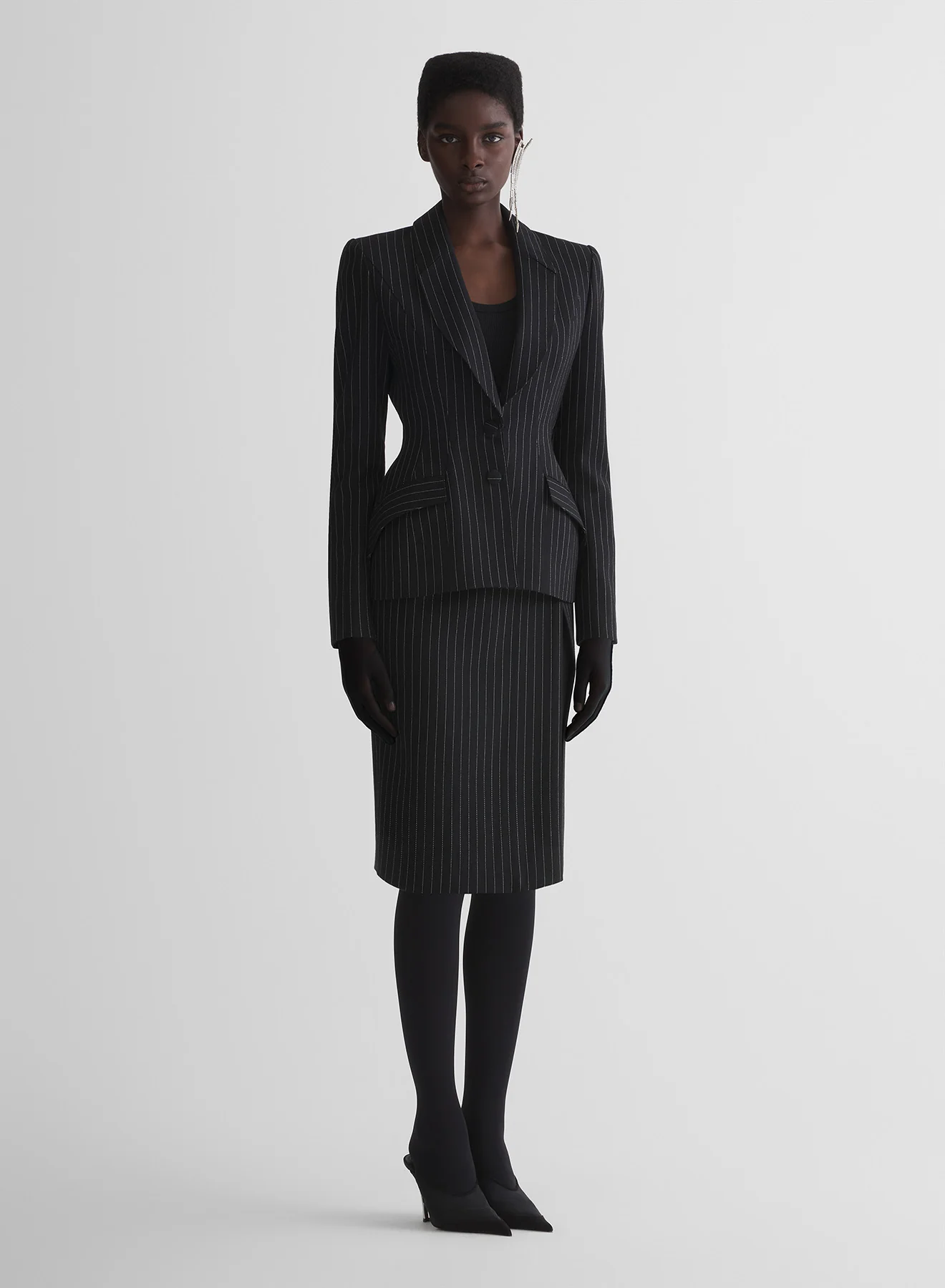 re/edit lingerie pinstripe skirt - Image 4