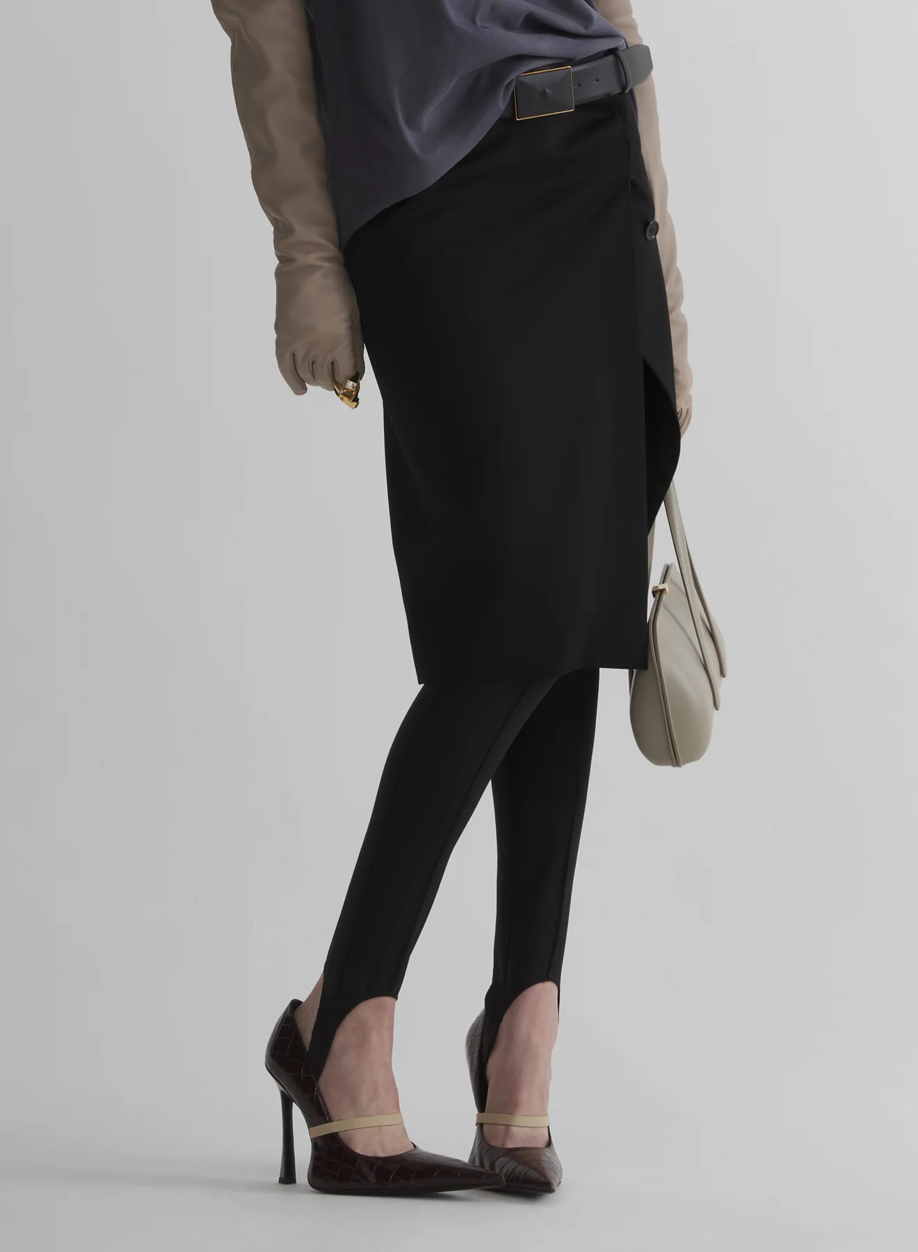 black wrap skirt - Image 2